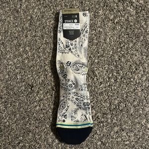 Stance Paizley Crew Socks, Vintage White